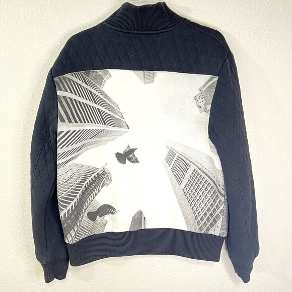 STAPLE WORLD RENOWN PIGEON BRAND Jacket Size M City Urban Graphic Black Gray - Picture 1 of 14